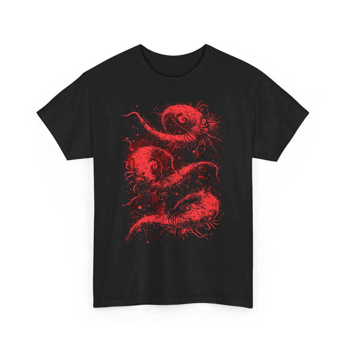 Unisex T-shirt Cosmic Worms in Red