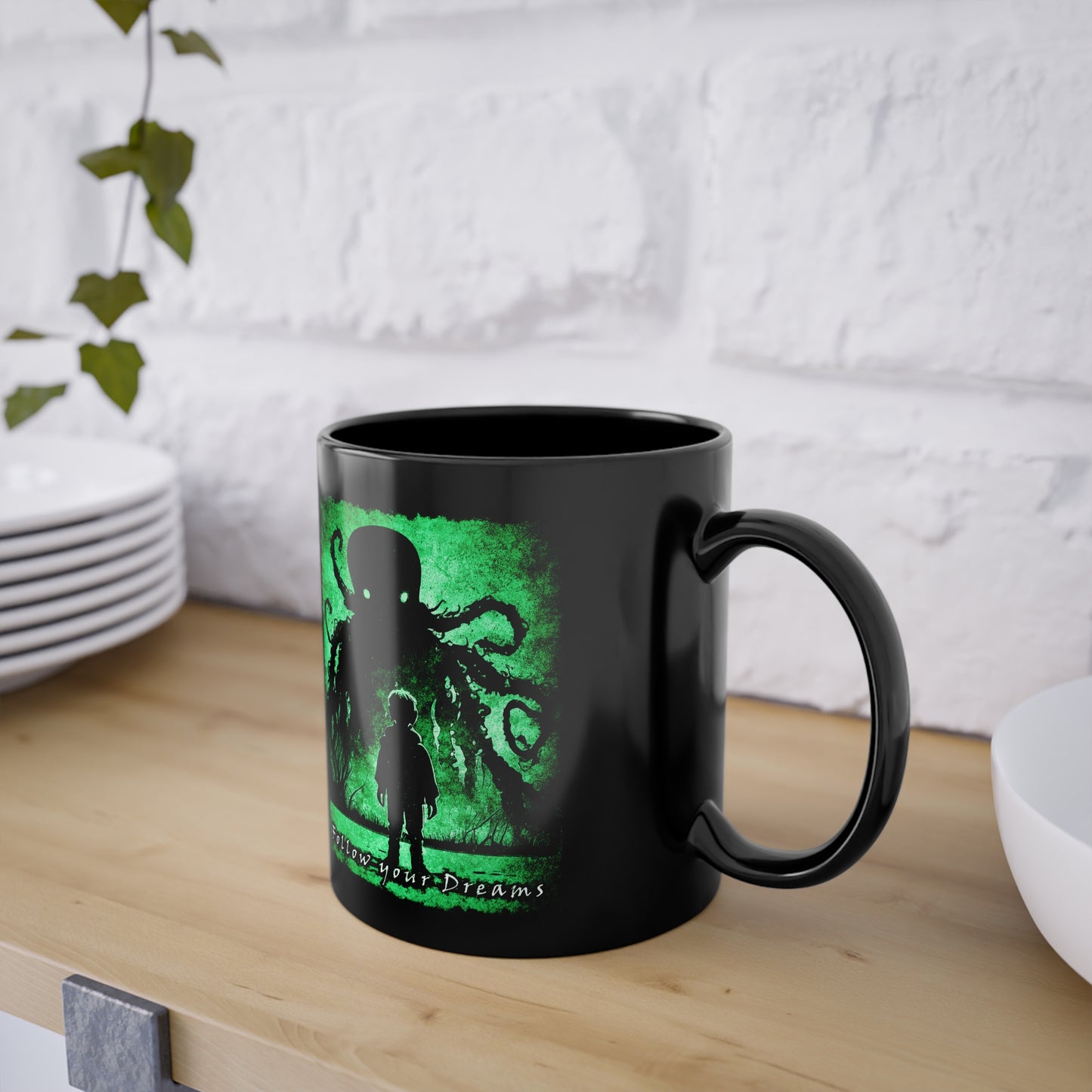 Mug Follow your Dreams in Green