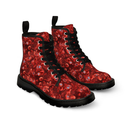 Canvas Boots Blood cells - Frogos Design