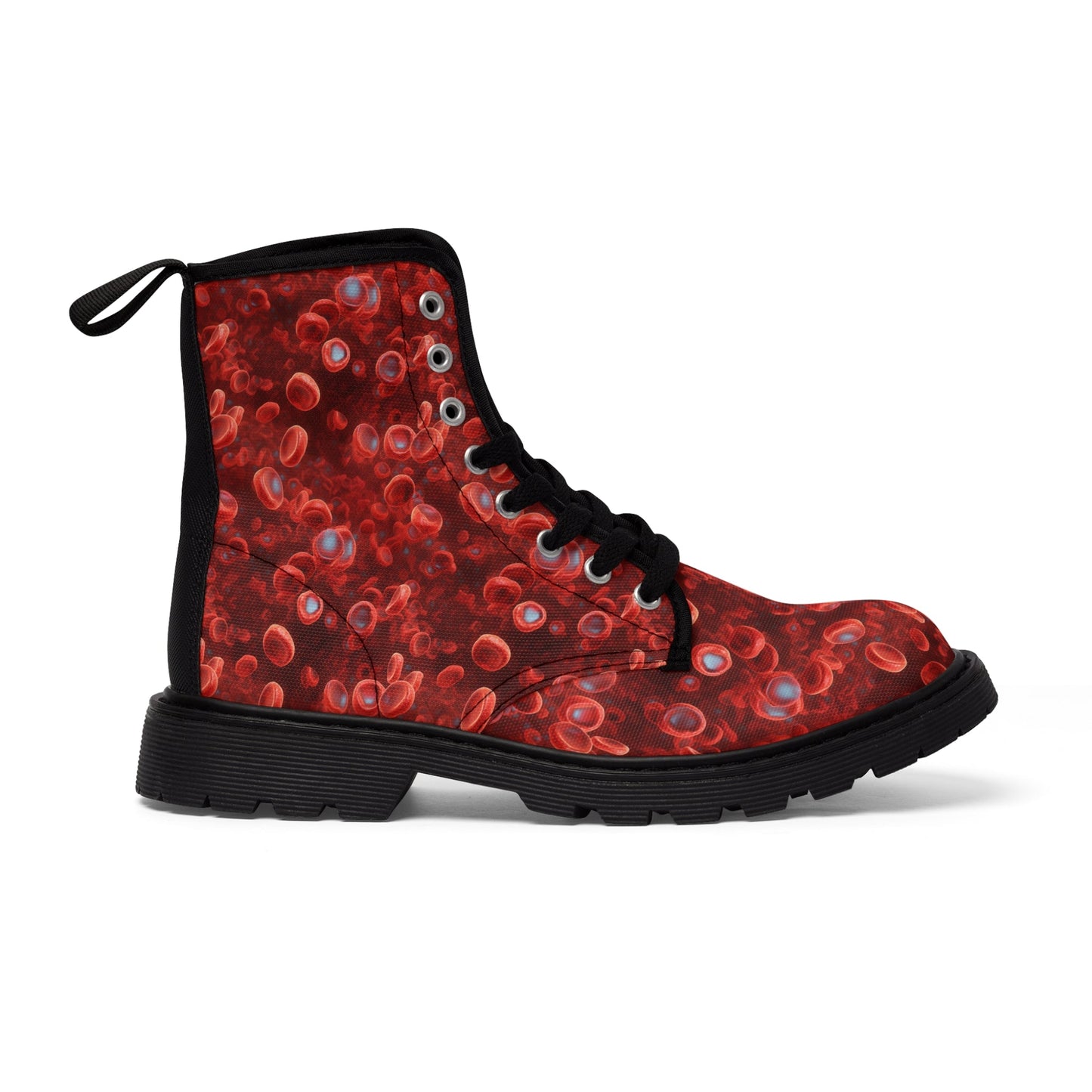 Canvas Boots Blood cells - Frogos Design