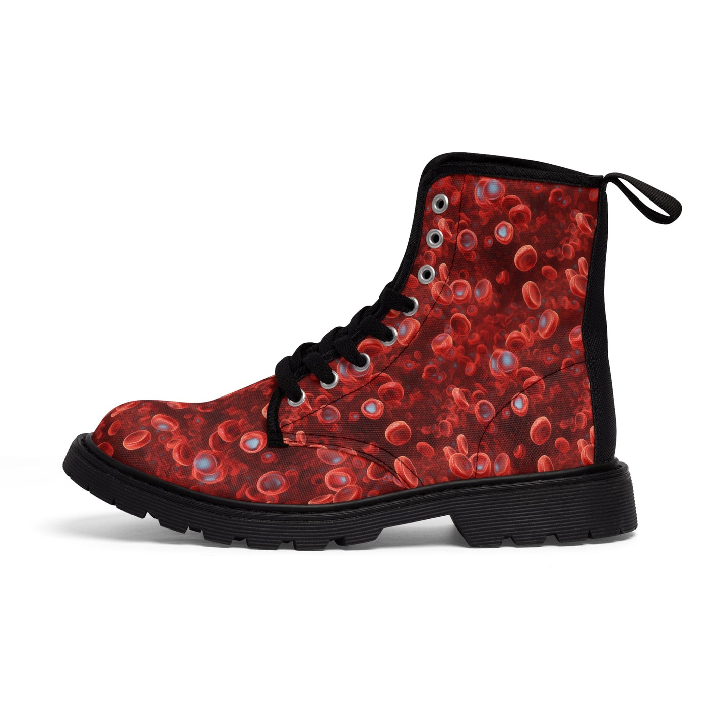 Canvas Boots Blood cells - Frogos Design