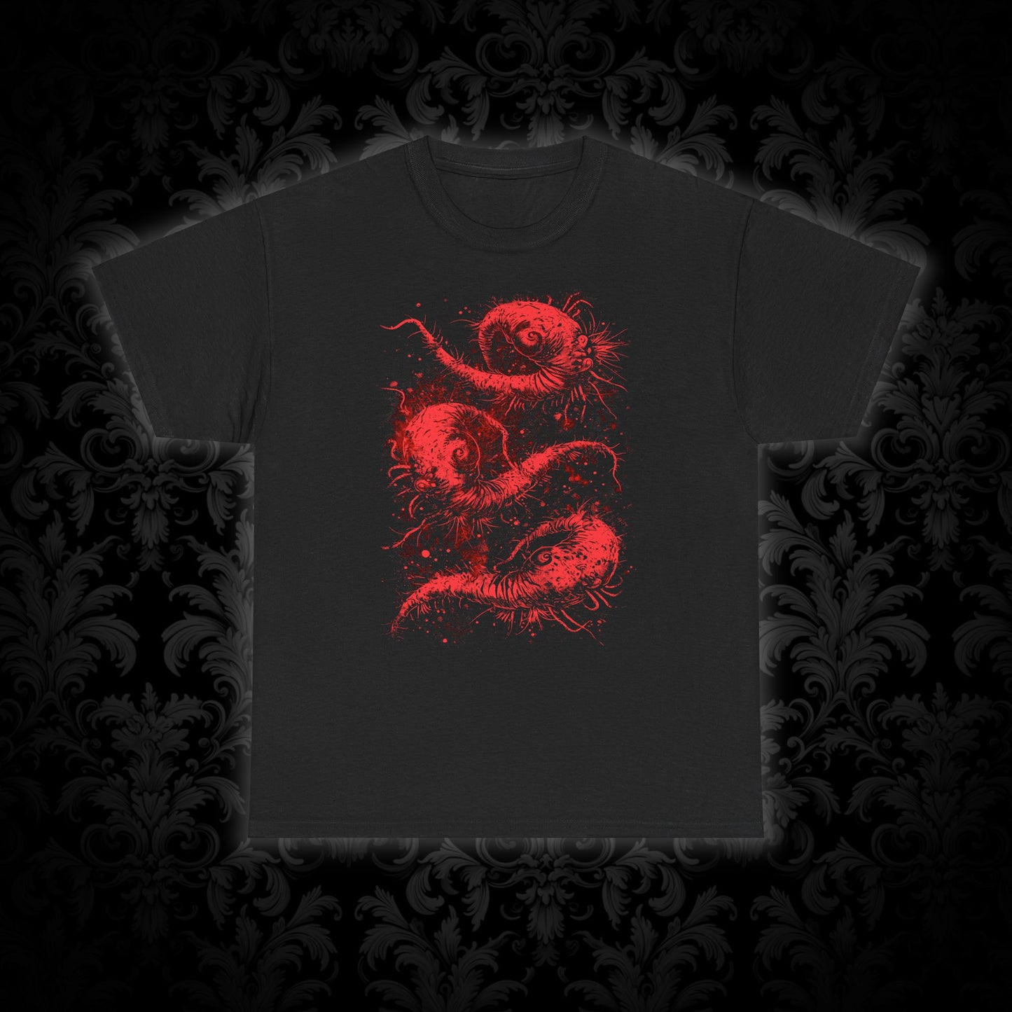 Unisex T-shirt Cosmic Worms in Red