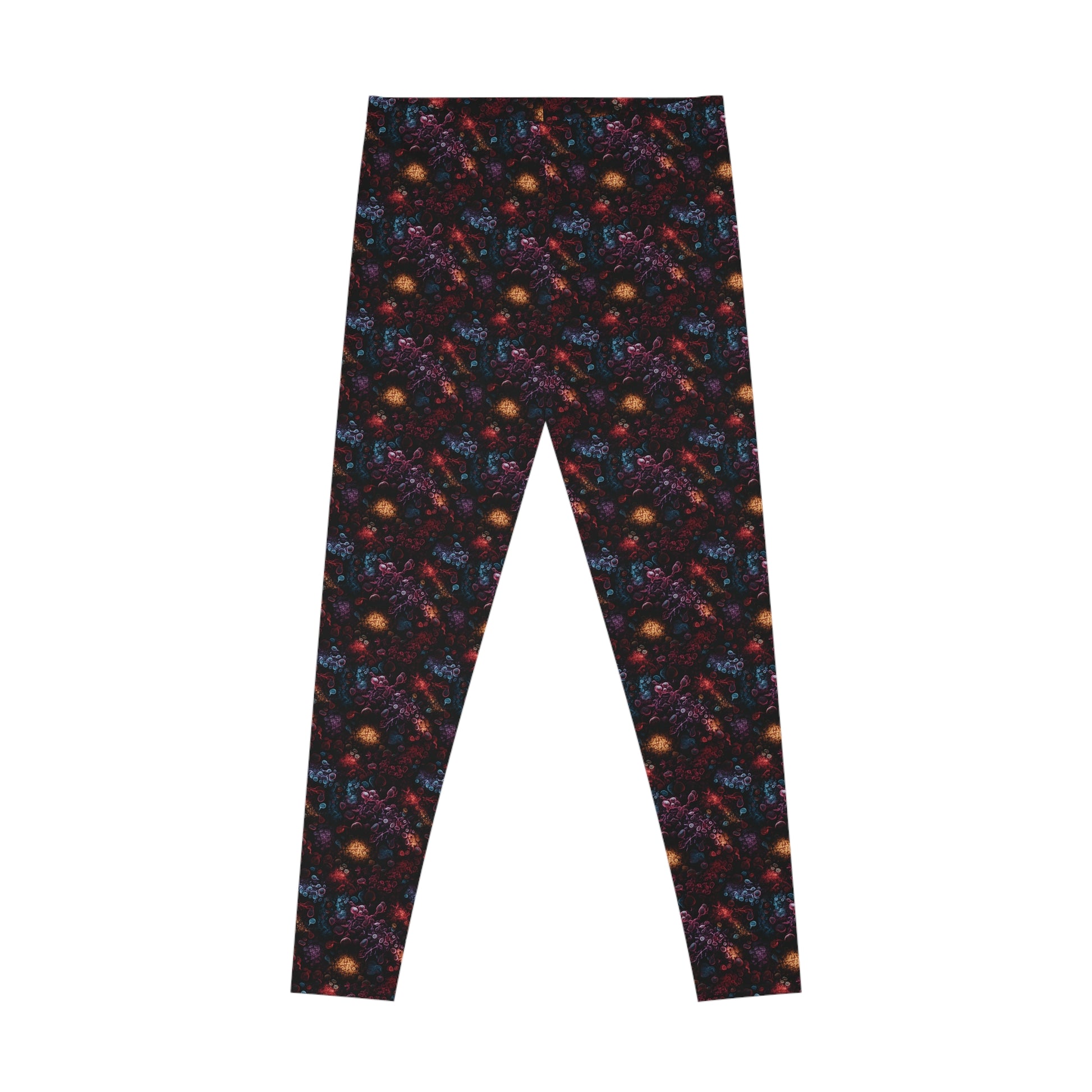 Women`s Leggings Dark Colors Bacteria - Frogos Design