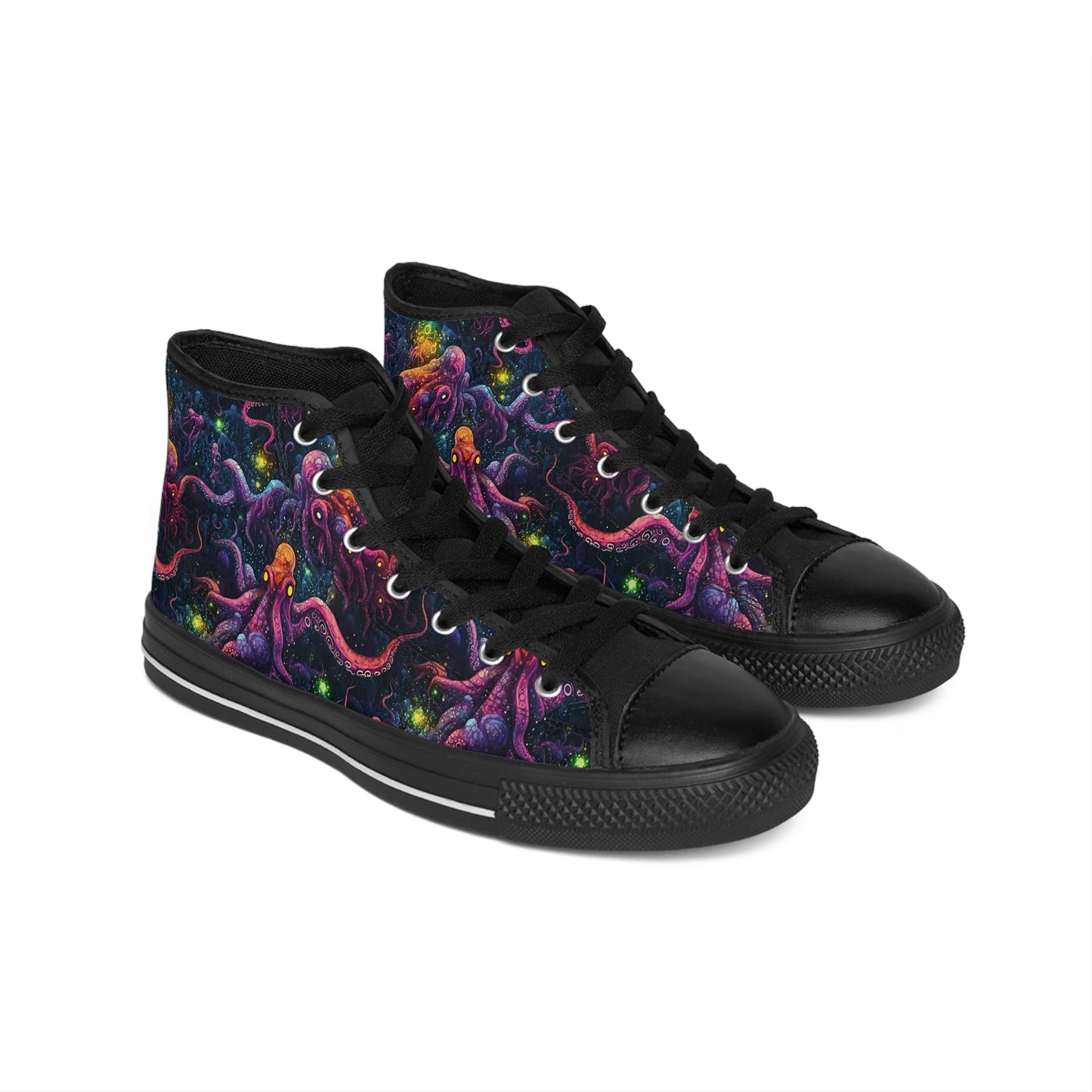 Classic Sneakers Purple Cosmic Tentacles - Frogos Design