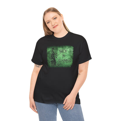 Unisex T-shirt Back in Business in Green