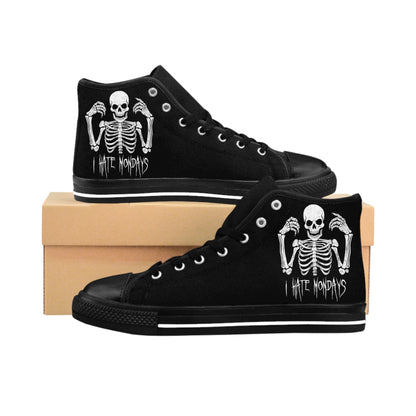 Classic Sneakers Skelly hates Mondays - Frogos Design