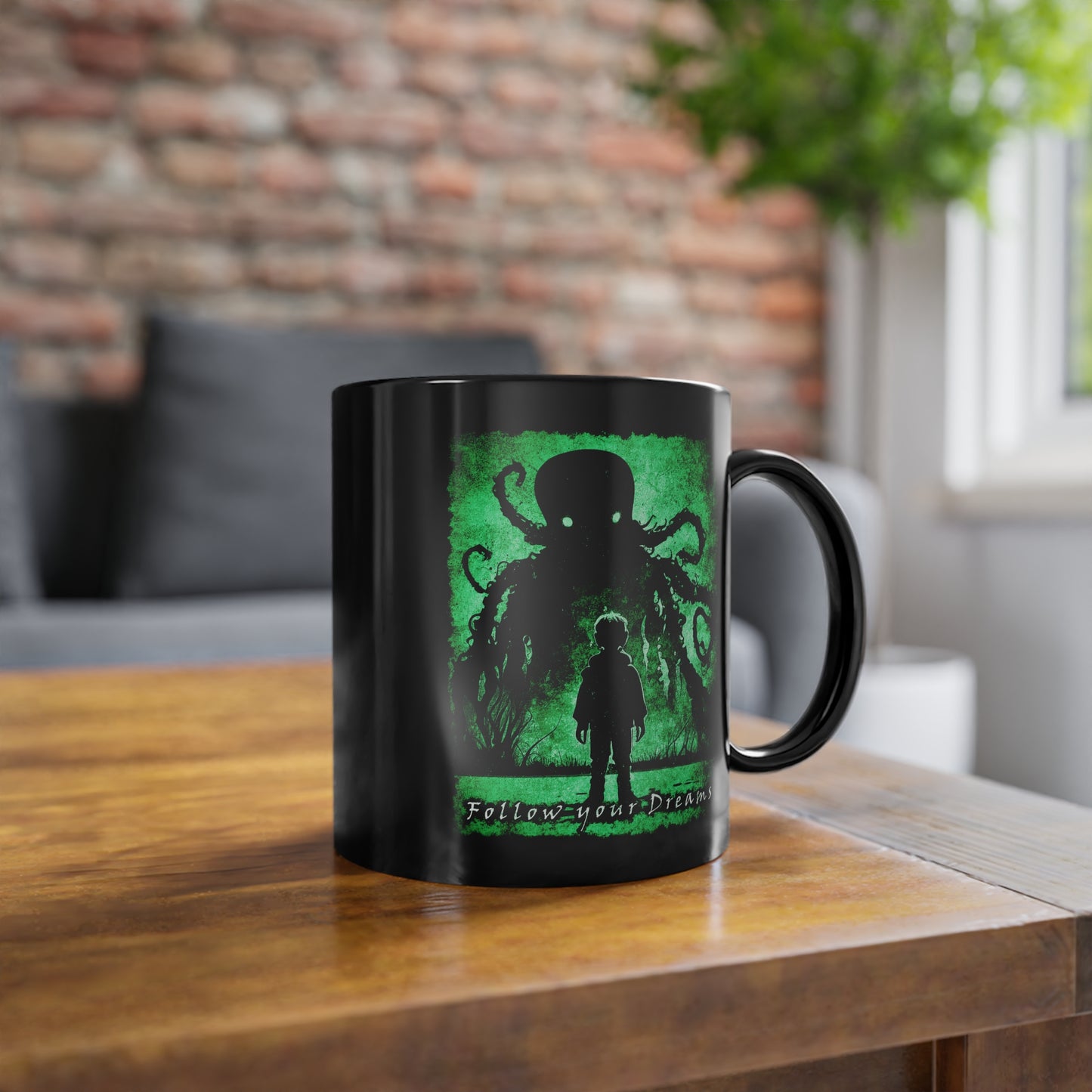 Mug Follow your Dreams in Green