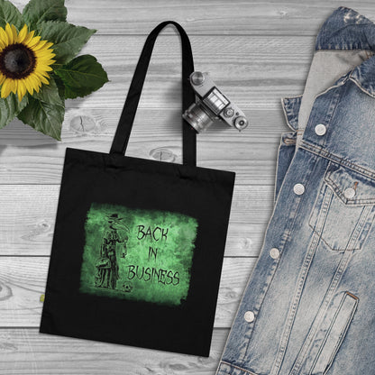 Tote Bag Back in Business in Green - Frogos Design