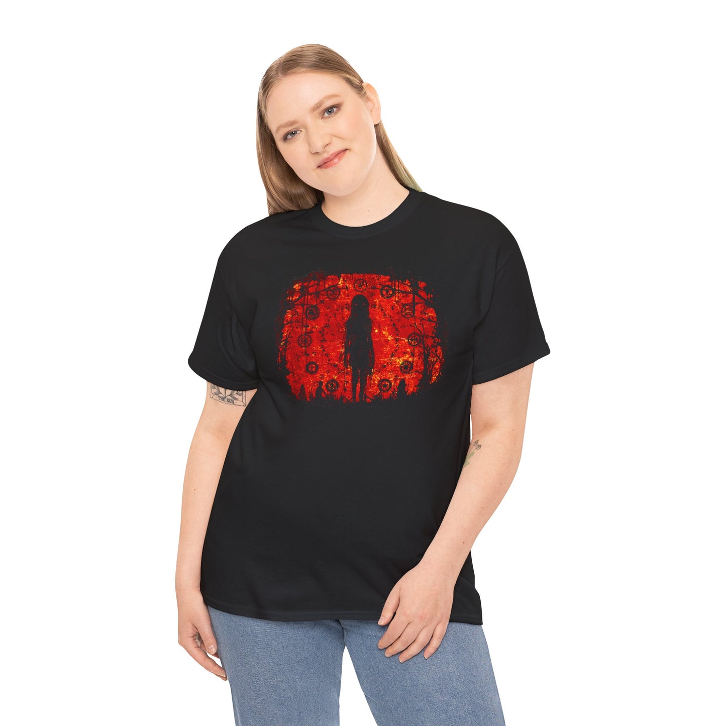 Unisex T-shirt Evil is here in red