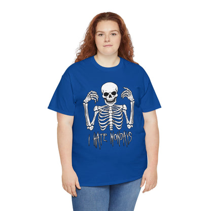 Unisex T-shirt Skelly hates Mondays - Frogos Design