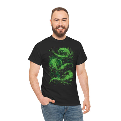 Unisex T-shirt Cosmic Worms in Green