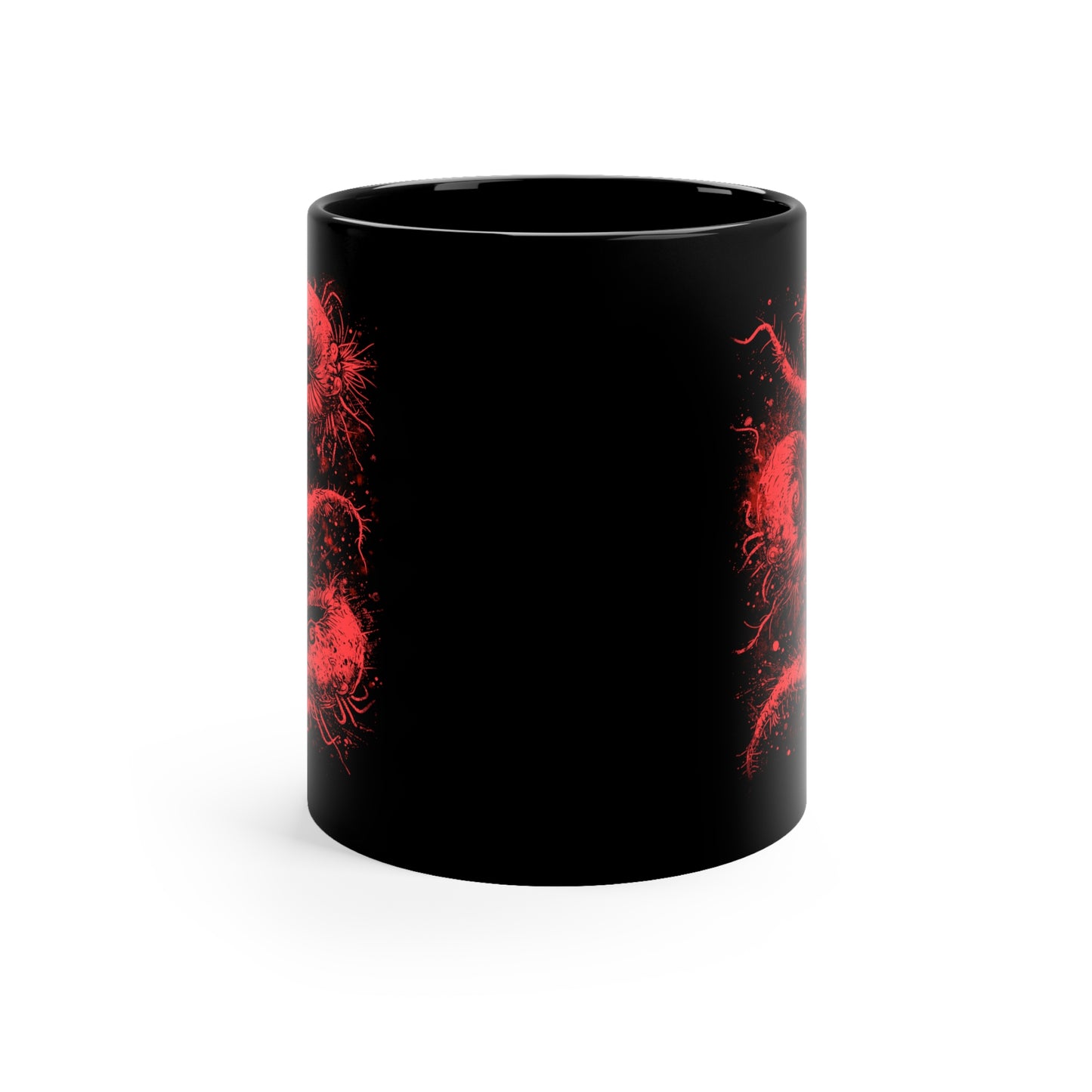 Mug Cosmic Worms in Red - Frogos Design