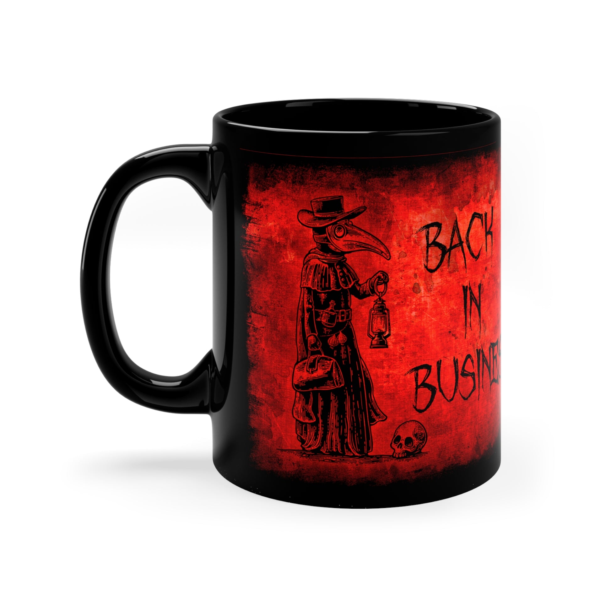 Mug Back in Business in Red - Frogos Design