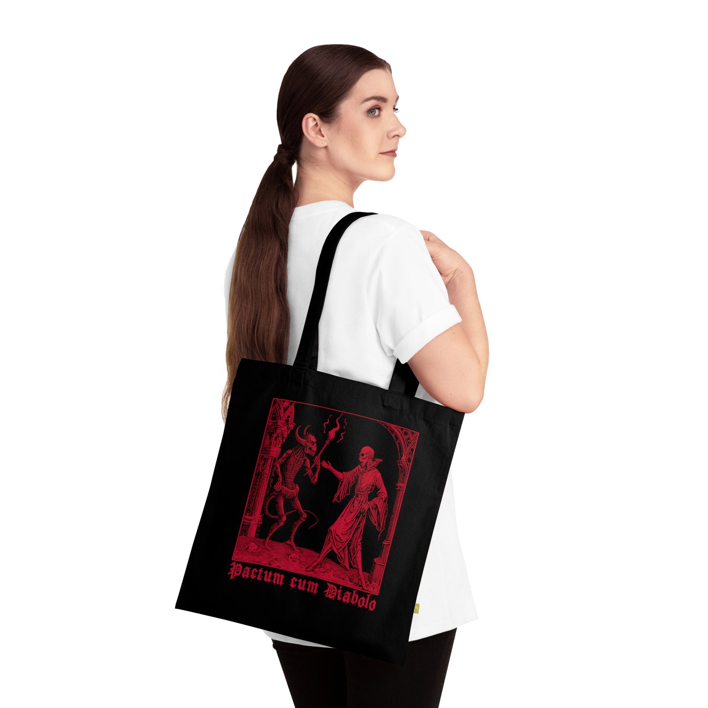 Tote Bag Pactum cum Diabolo in Red