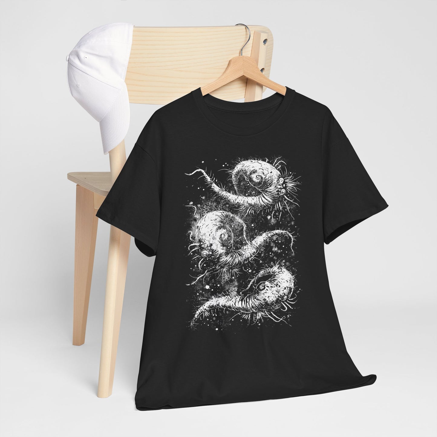 Unisex T-shirt Cosmic Worms in White