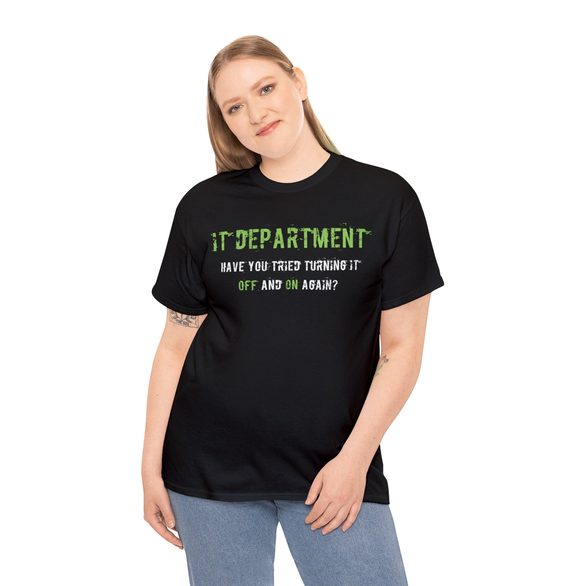 Unisex IT T-shirt for IT support in Green - Frogos Design