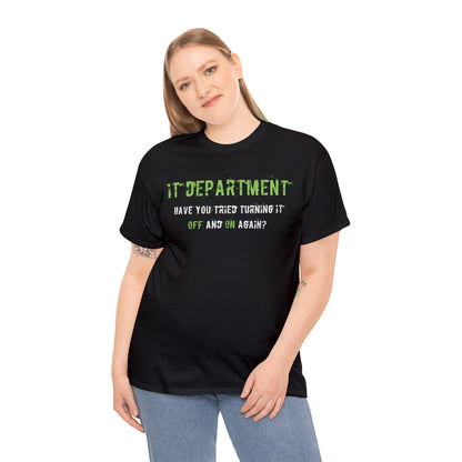 Unisex IT T-shirt for IT support in Green - Frogos Design