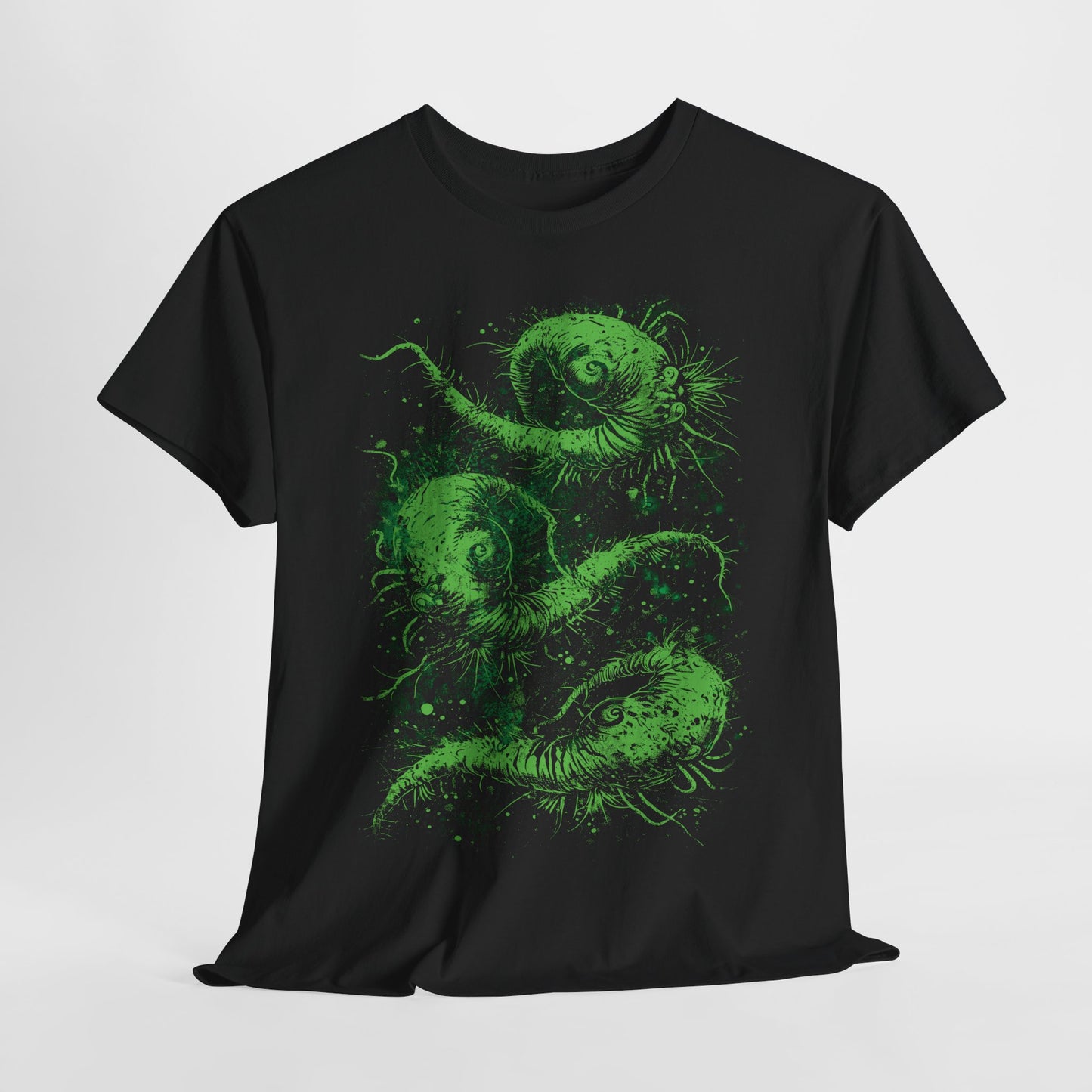 Unisex T-shirt Cosmic Worms in Green