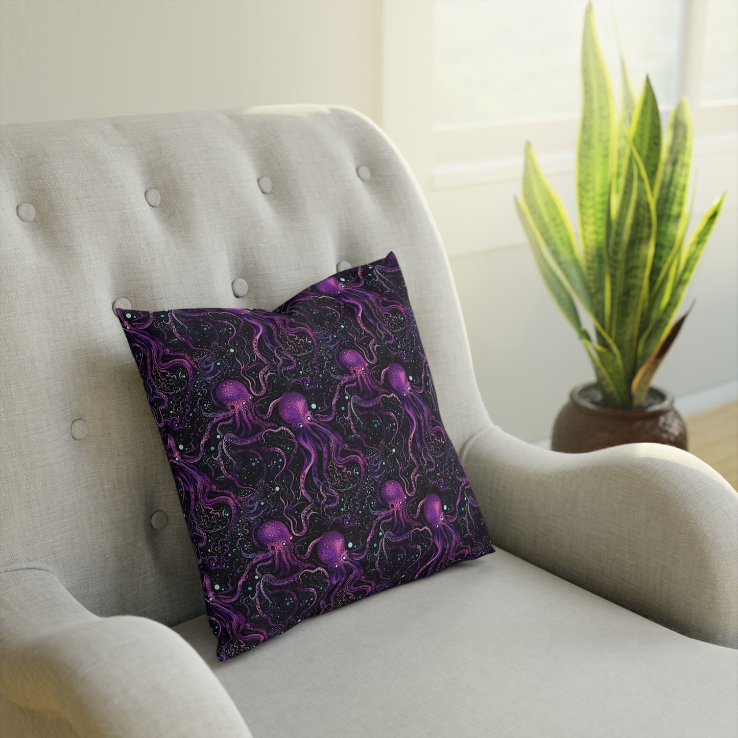 Cushions Purple Tentacles out of Space - Frogos Design