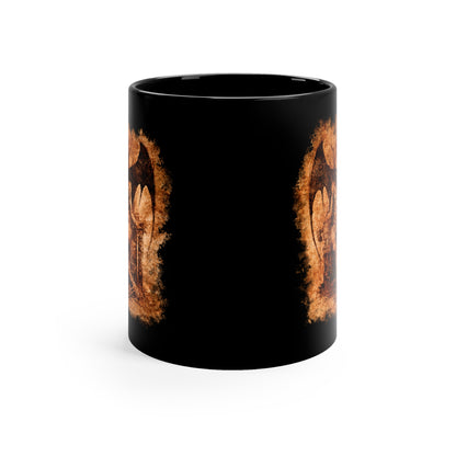 Mug Devil on his Throne in Hell in Orange - Frogos Design