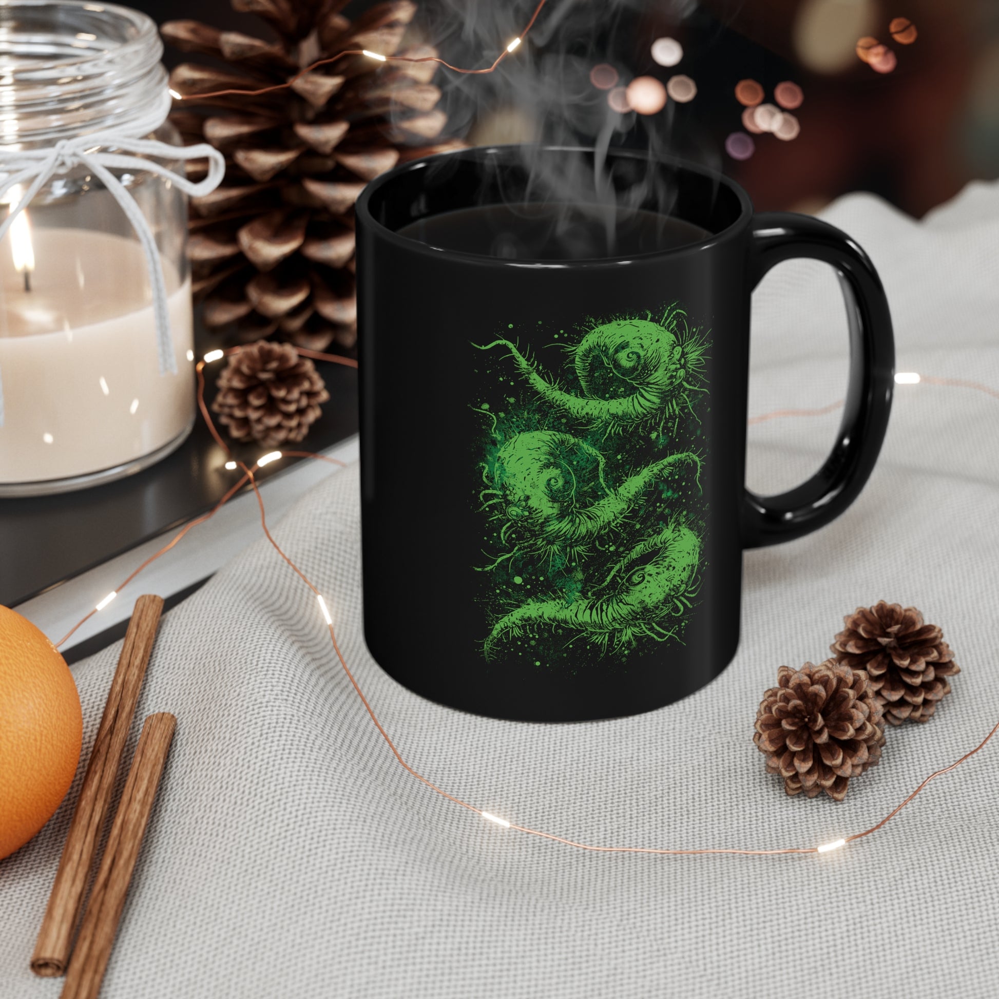 Mug Cosmic Worms - Green - Frogos Design