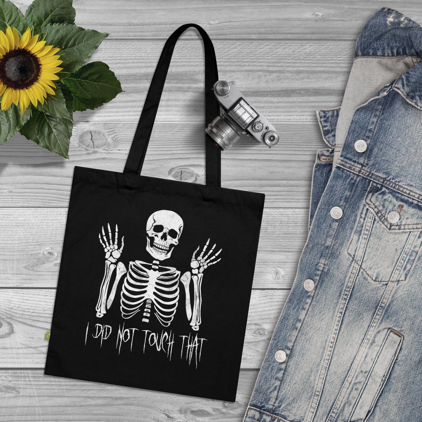 Tote Bag Skelly did not touch that - Frogos Design