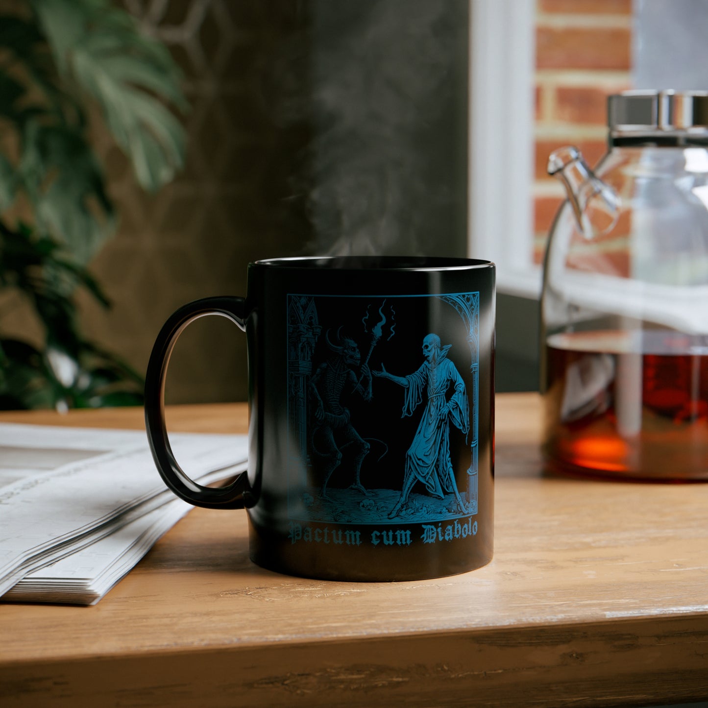 Mug Pactum cum Diabolo in Blue - Frogos Design