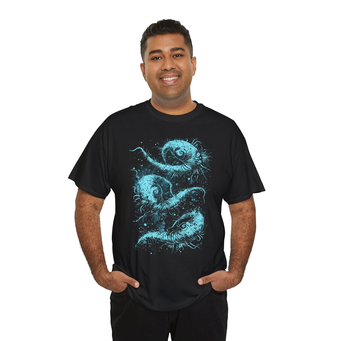 Unisex T-shirt Cosmic Worms in Blue