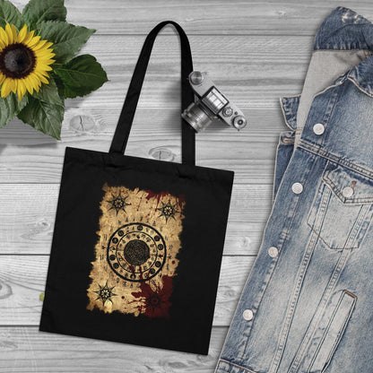 Tote Bag Scroll of Dark Arts Circle - Frogos Design