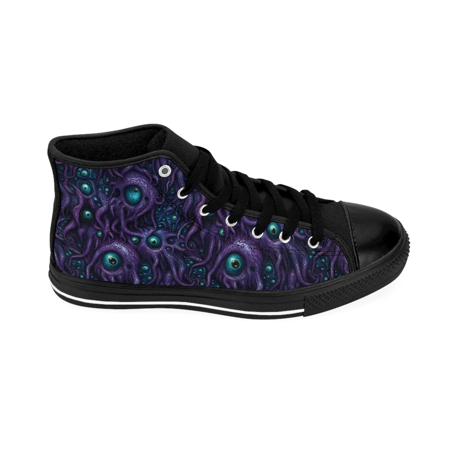 Classic sneakers Purple Tentacloid with Eyes - Frogos Design