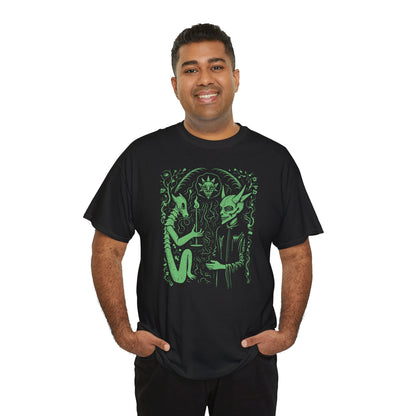 Unisex T-shirt Pact with the Devil in Green