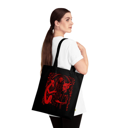 Tote Bag Pact with the Devil in Red - Frogos Design