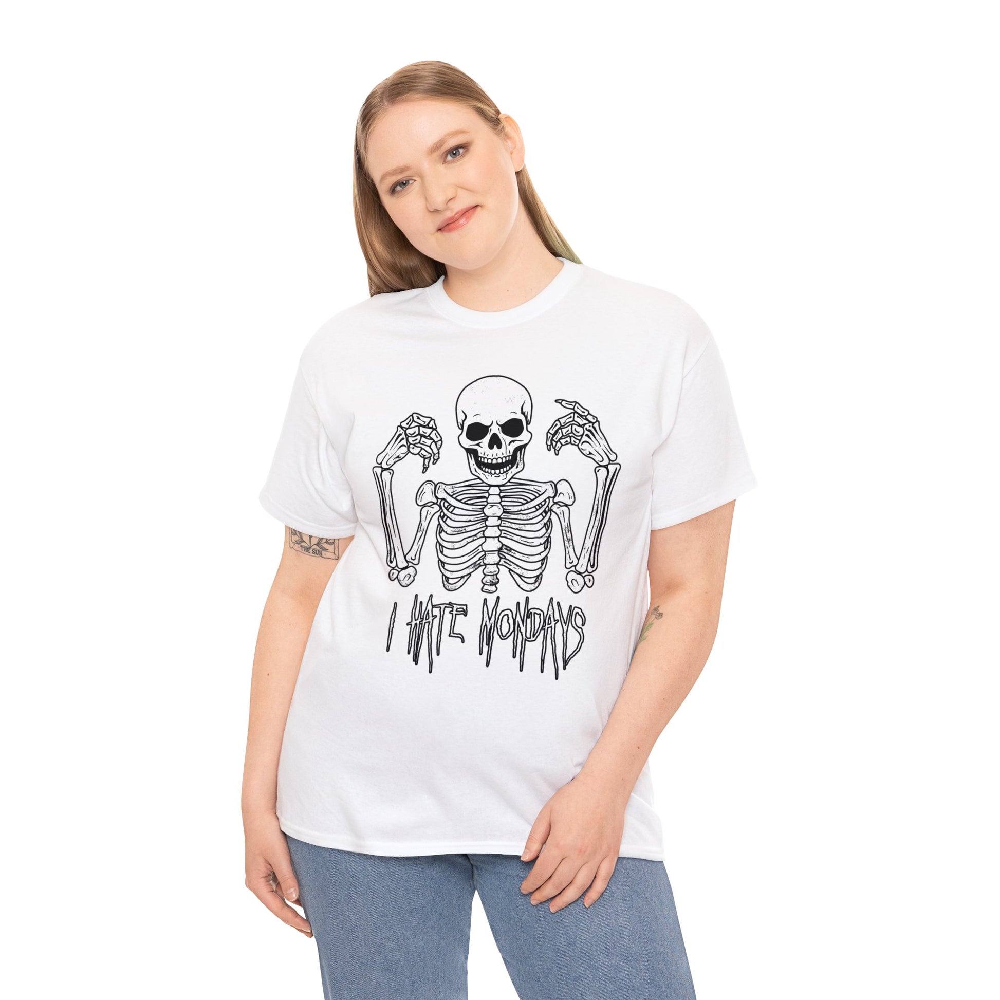 Unisex T-shirt Skelly hates Mondays - Frogos Design