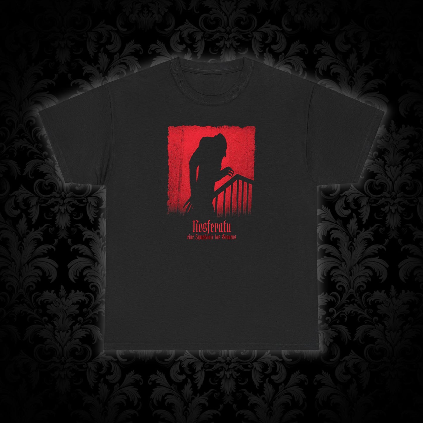 Unisex T-shirt Nosferatu 1922 in red