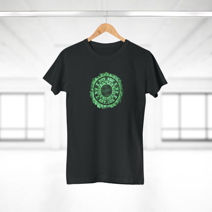 Women's T-shirt Witchcraft Seal in Green