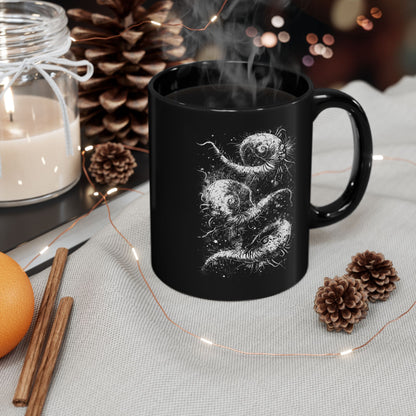 Mug Cosmic Worms in White