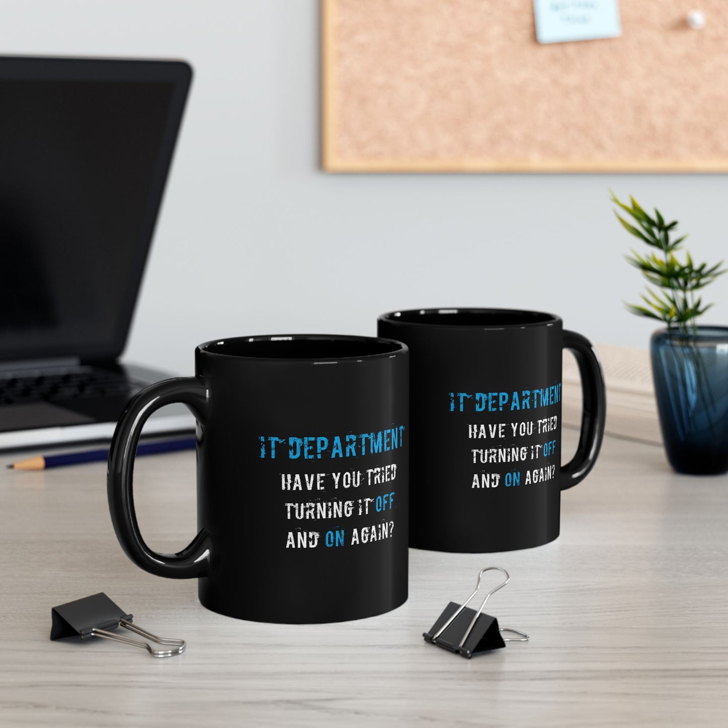 Mug IT Support in Blue