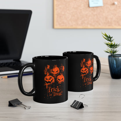 Mug Halloween Pumpkins Trick or Treat in Orange