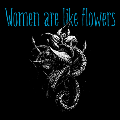 Unisex T-shirt Women are like Flowers in Blue