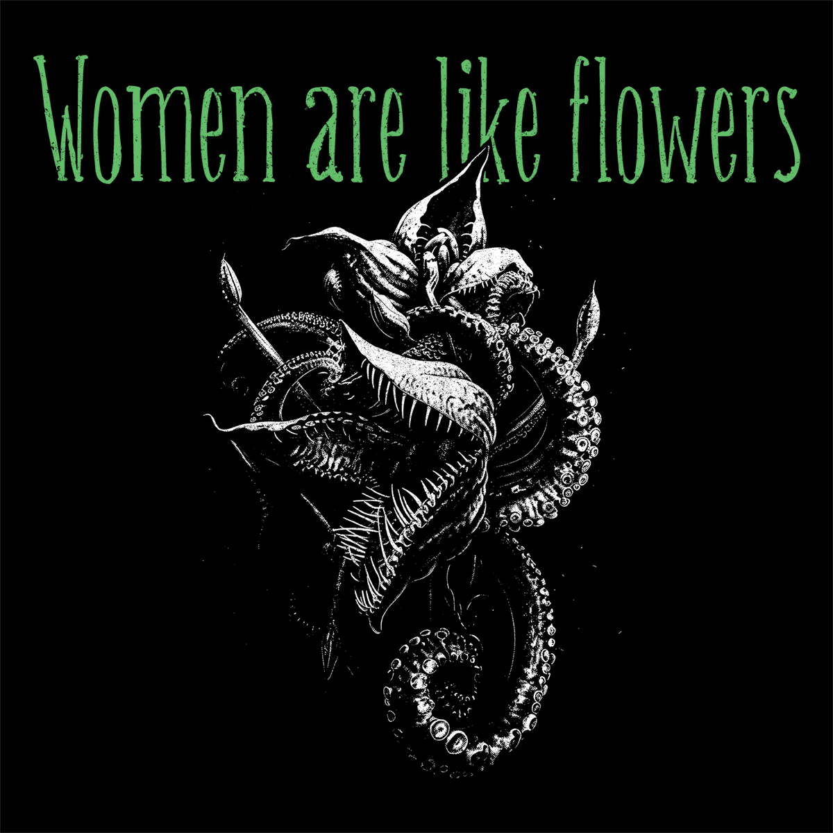 Unisex T-shirt Women are like Flowers in Green