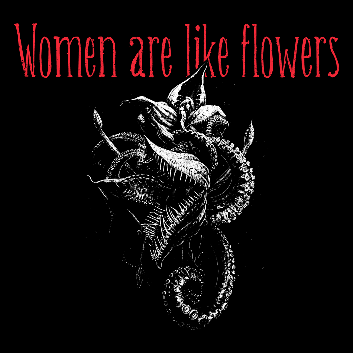 Unisex T-shirt Women are like Flowers in Red