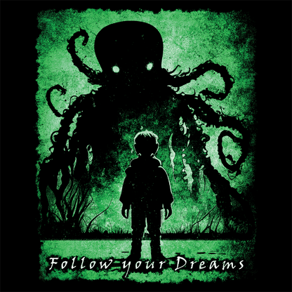 Tote Bag Follow your Dreams in Green