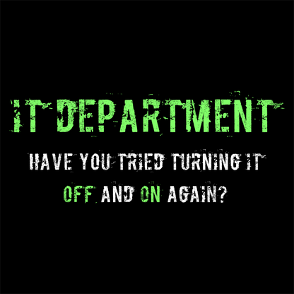 Unisex IT T-shirt for IT support in Green
