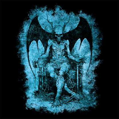 Mug Devil on his Throne in Hell in Blue