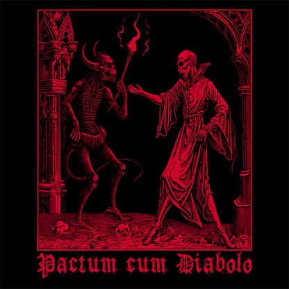 Unisex T-shirt Pactum cum Diabolo in Red