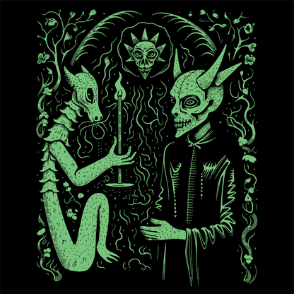 Unisex T-shirt Pact with the Devil in Green