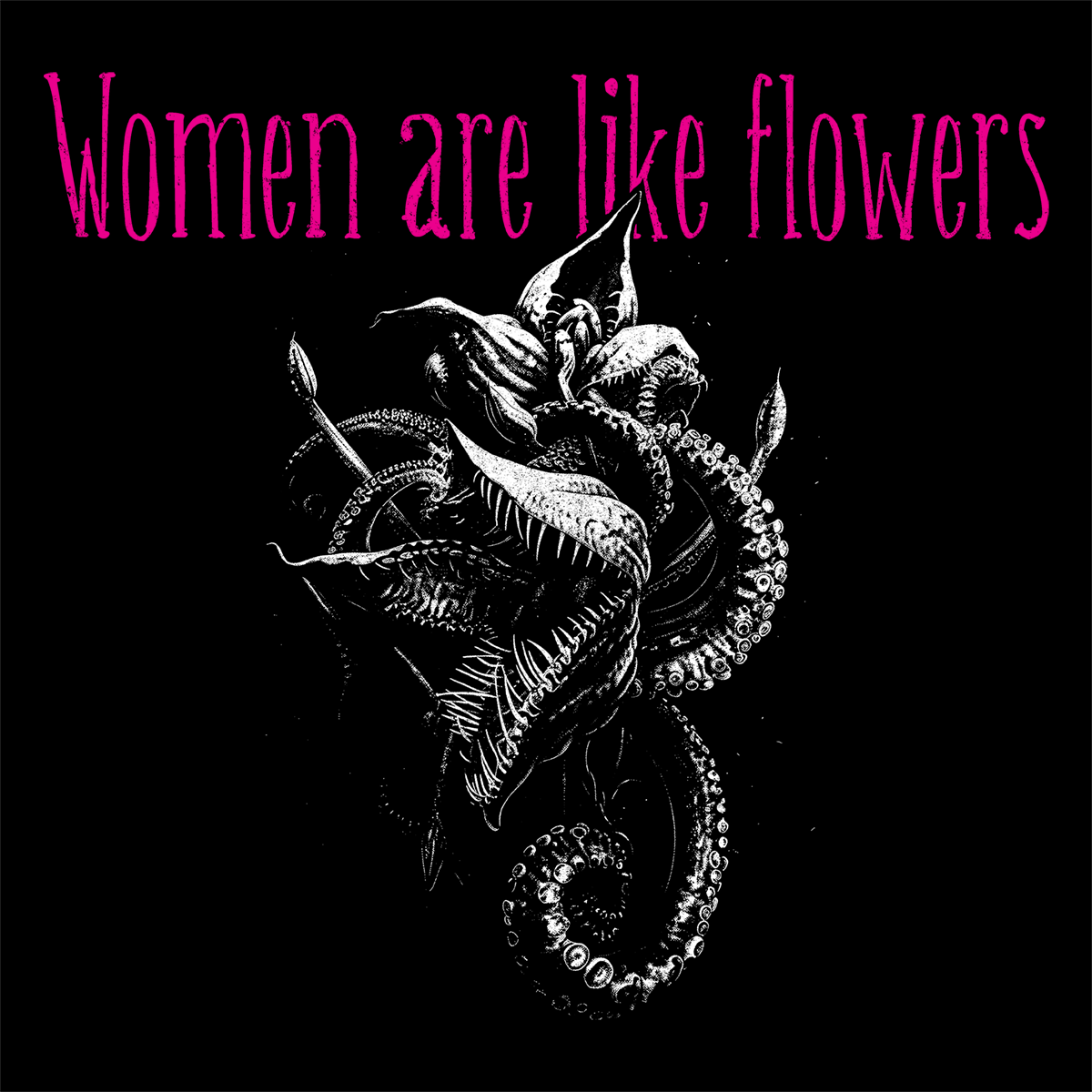 Women's T-shirt Women are like Flowers in Pink