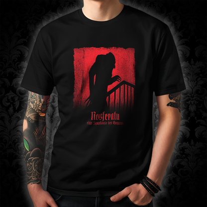 Unisex T-shirt Nosferatu 1922 in red