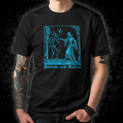 Unisex T-shirt Pactum cum Diabolo in Blue