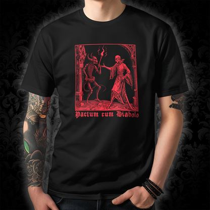 Unisex T-shirt Pactum cum Diabolo in Red